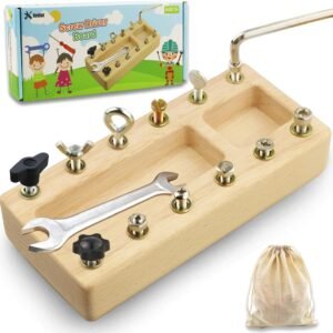 Inslat Montessori - Juego de tablero de destornillador